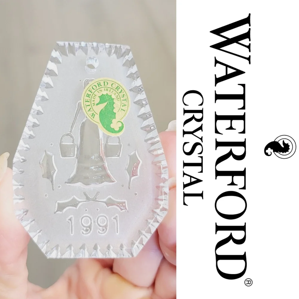 Vintage Waterford Crystal 1991 Christmas Ornament
